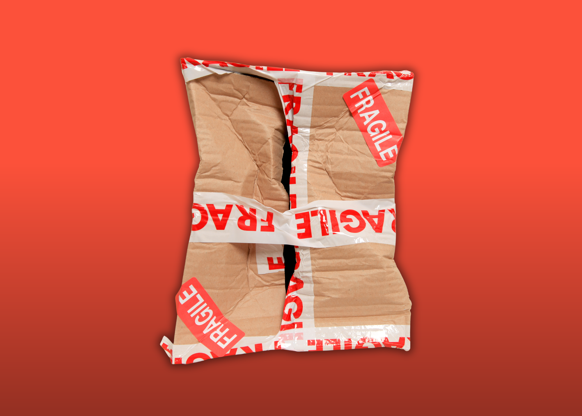 A very sad broken box