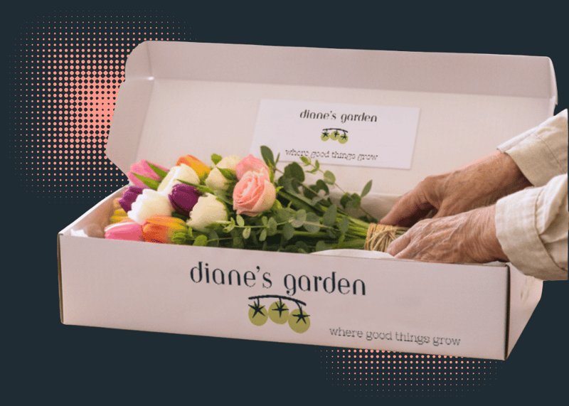 Custom corrugated flower box