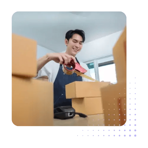 Man Fulfilling Order