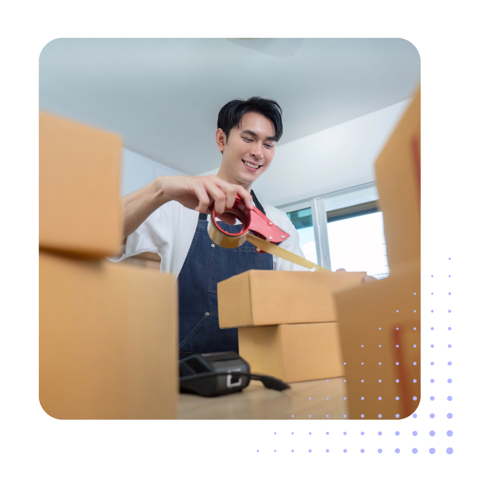 Man Fulfilling Order Man Fulfilling Order