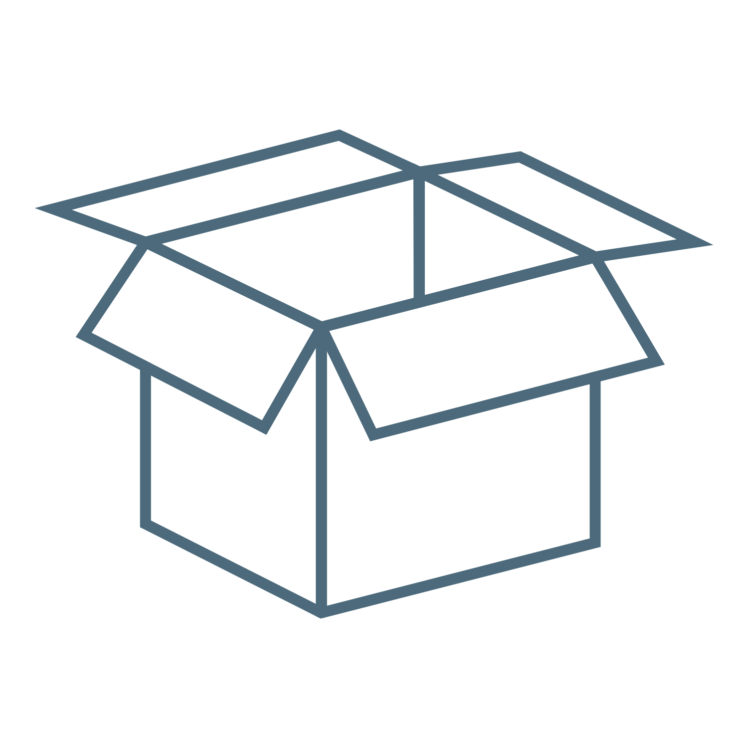 Corrugated packaging icon